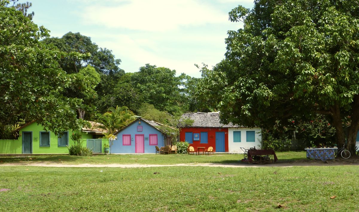 Kleurrijke huisjes aan het Quadrado